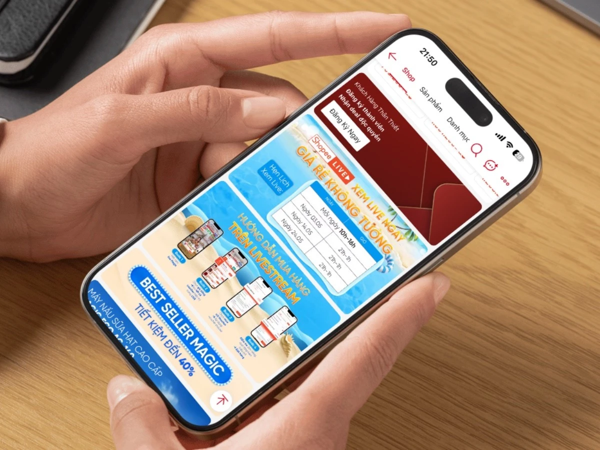 Magic Việt Nam Store tăng cường livestream trên Shopee Live, tối ưu hiển thị – hoạt động trong chiến lược phát triển gian hàng được áp dụng sau khi tham gia đào tạo của Shopee.