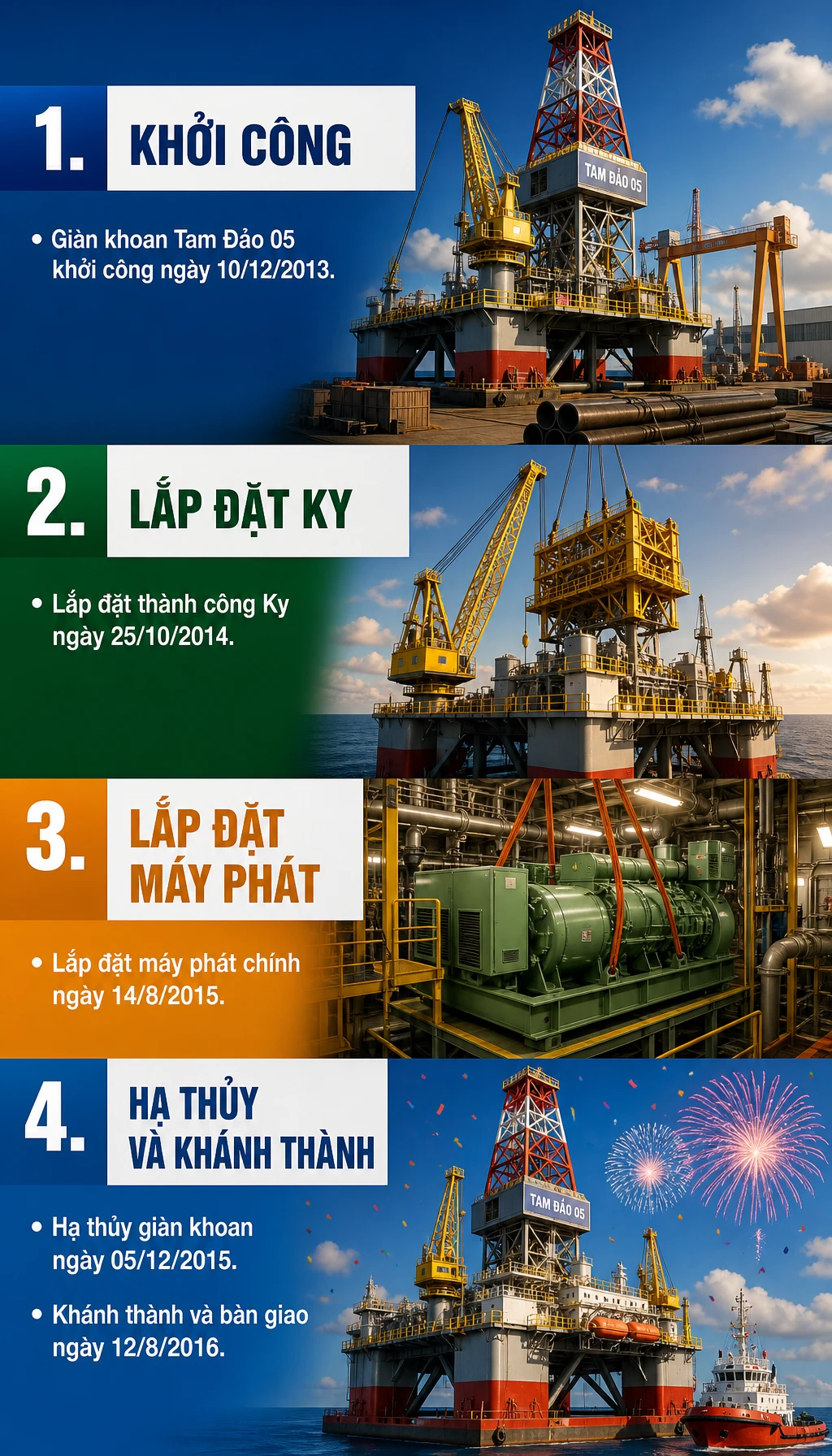 Tam Đảo 05"Pháo đài thép" 18.000 tấn sừng sững giữa Biển Đông: Hút kho báu 1,9 triệu tấn về; chịu được bão cấp 16 - Ảnh 5.