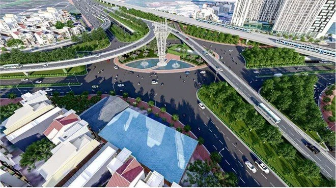 Việt Nam sắp có 1 tuyến đường sắt dài 47,7 km nối siêu đô thị 14 triệu dân với sân bay 336.630 tỷ đồng: Đi qua 7 phường, xã, dự kiến hoàn thành trong năm 2030 - Ảnh 1.
